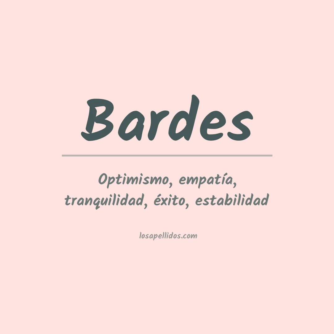 Apellido Bardes