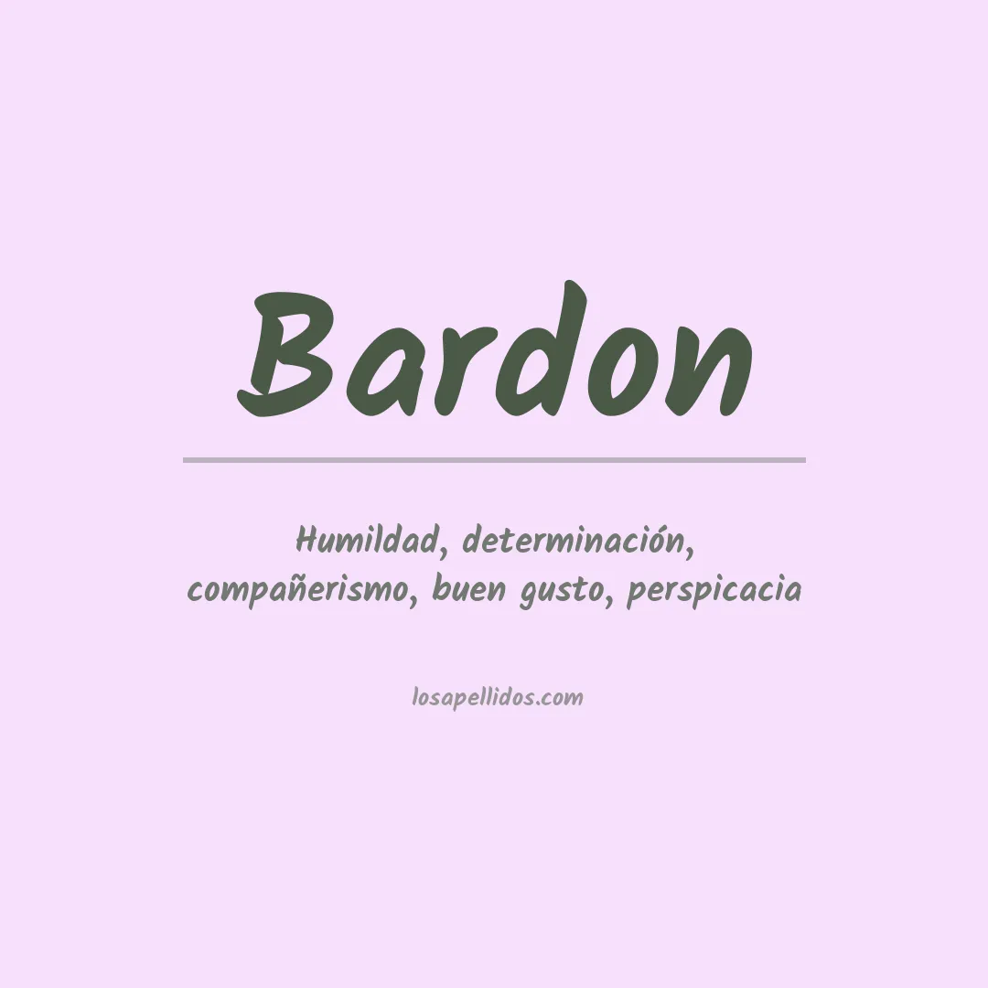 Apellido Bardon