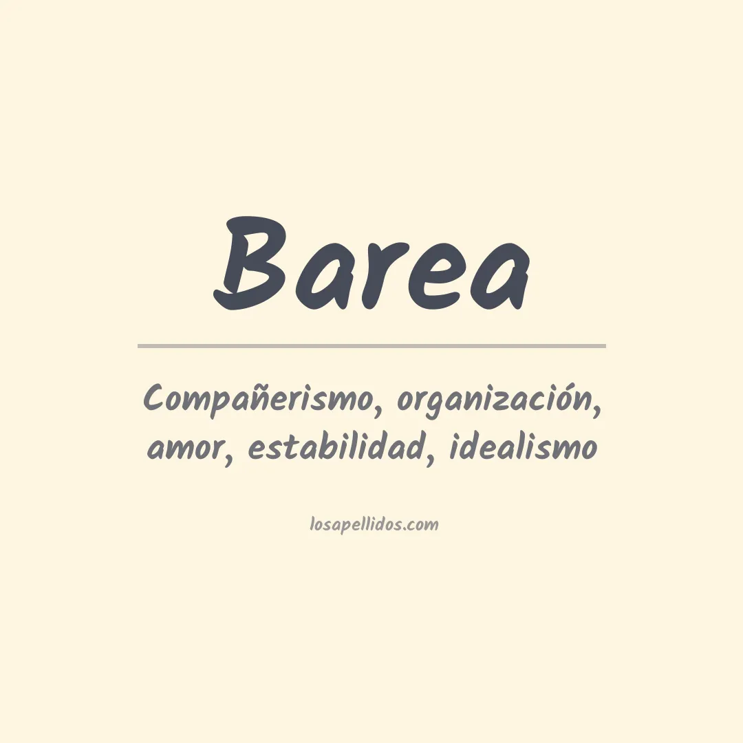 Apellido Barea
