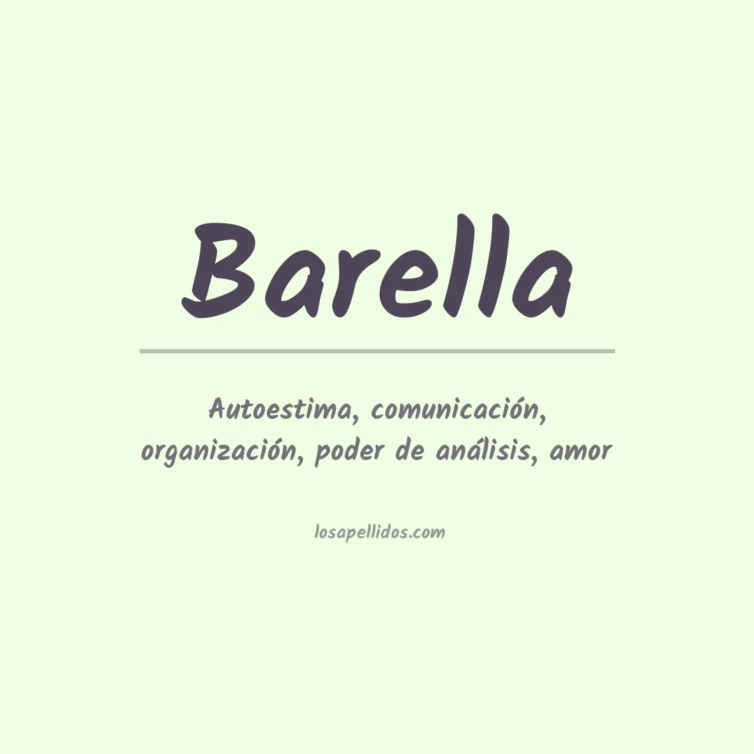 Apellido Barella