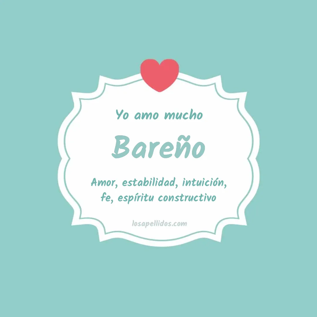 Yo amo mucho Bareño