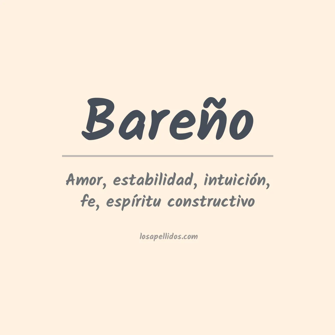 Apellido Bareño