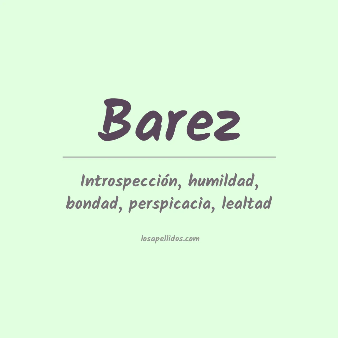 Apellido Barez