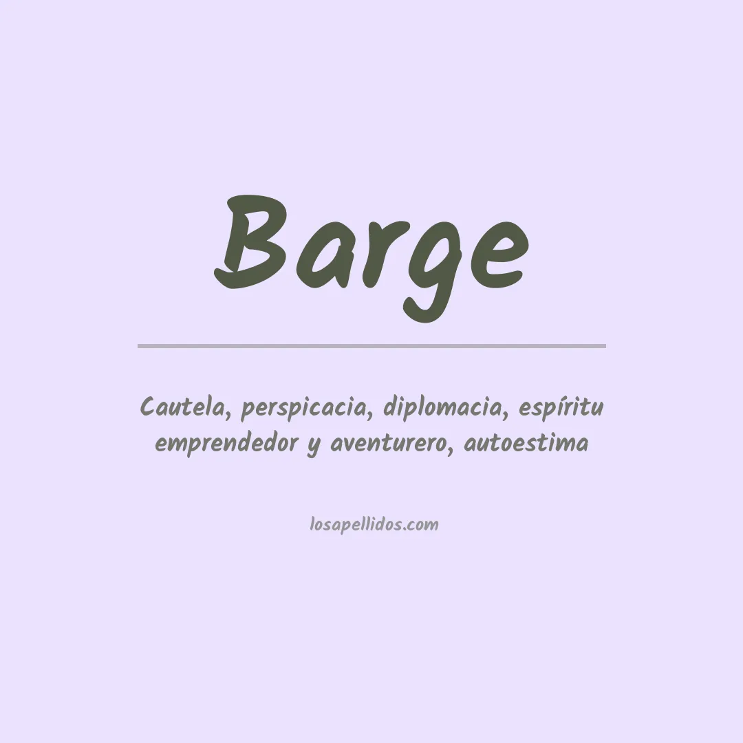Apellido Barge