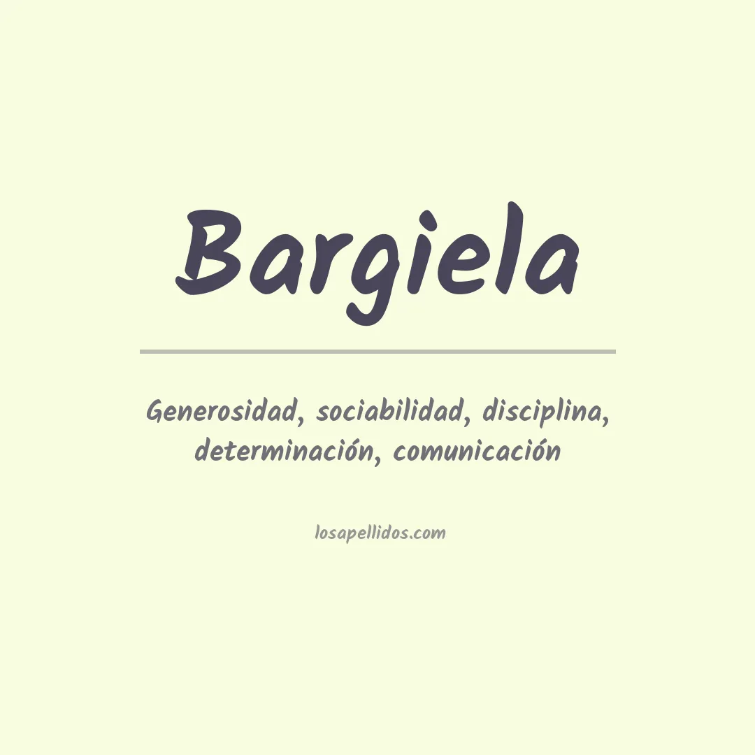 Apellido Bargiela