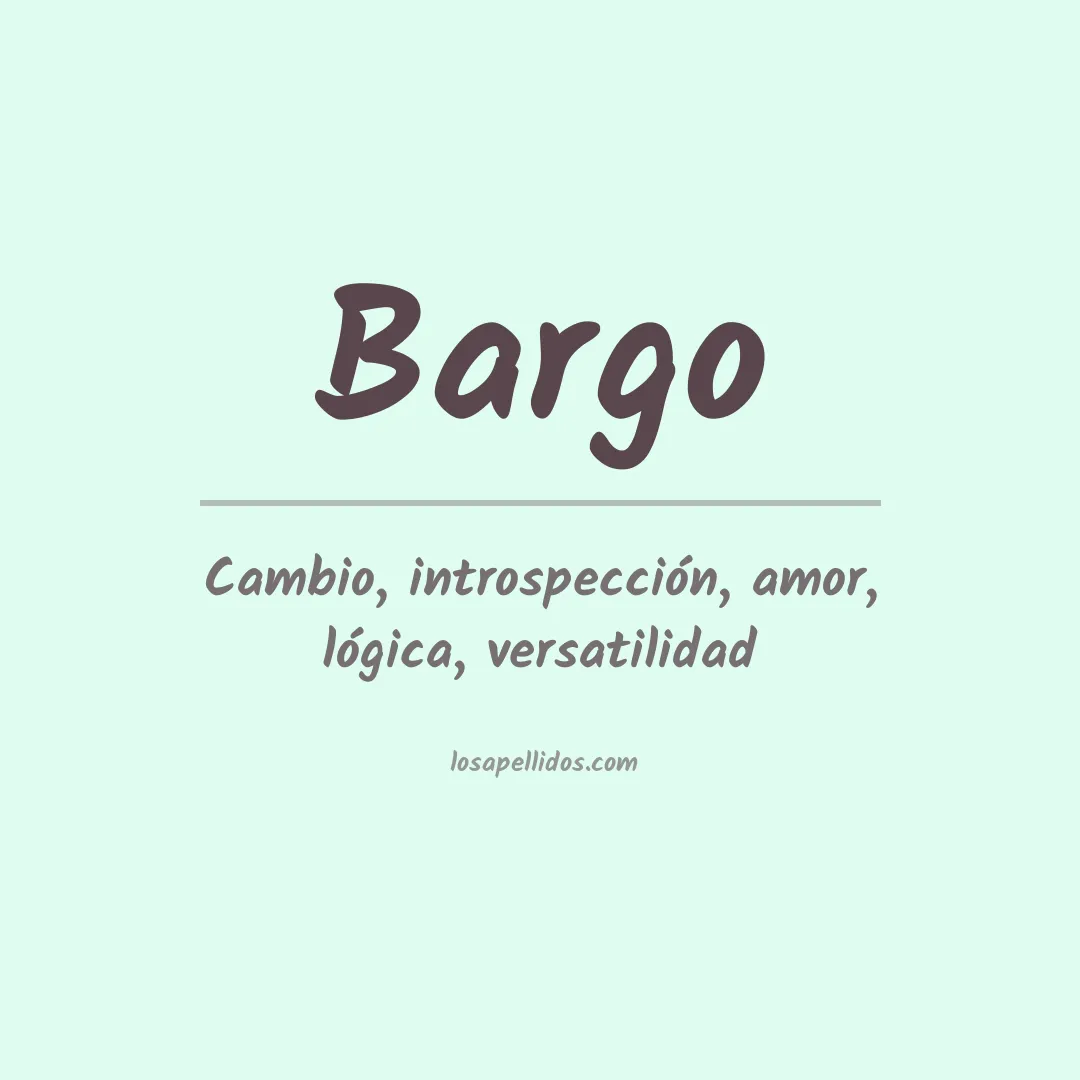 Apellido Bargo