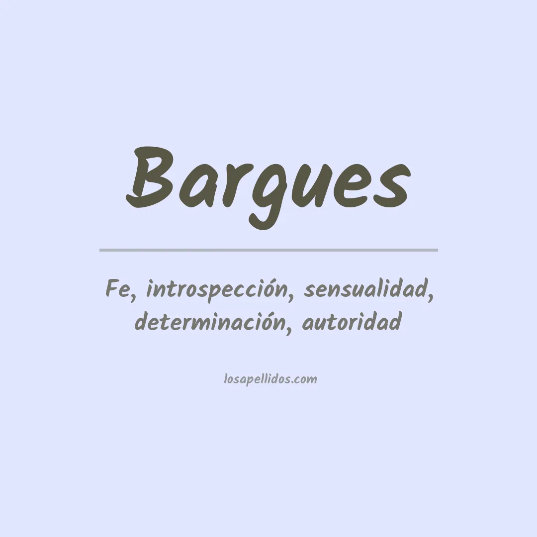 Apellido Bargues
