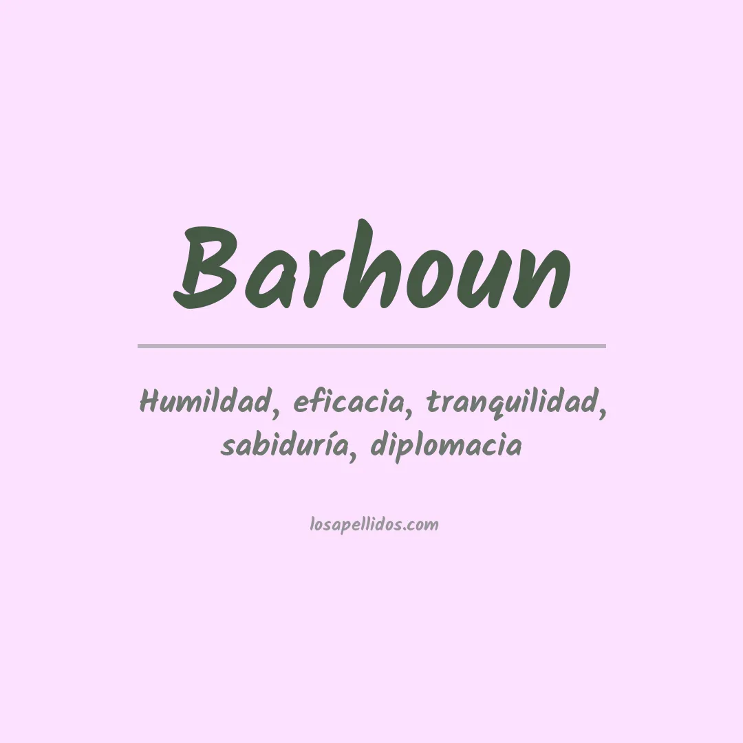 Apellido Barhoun