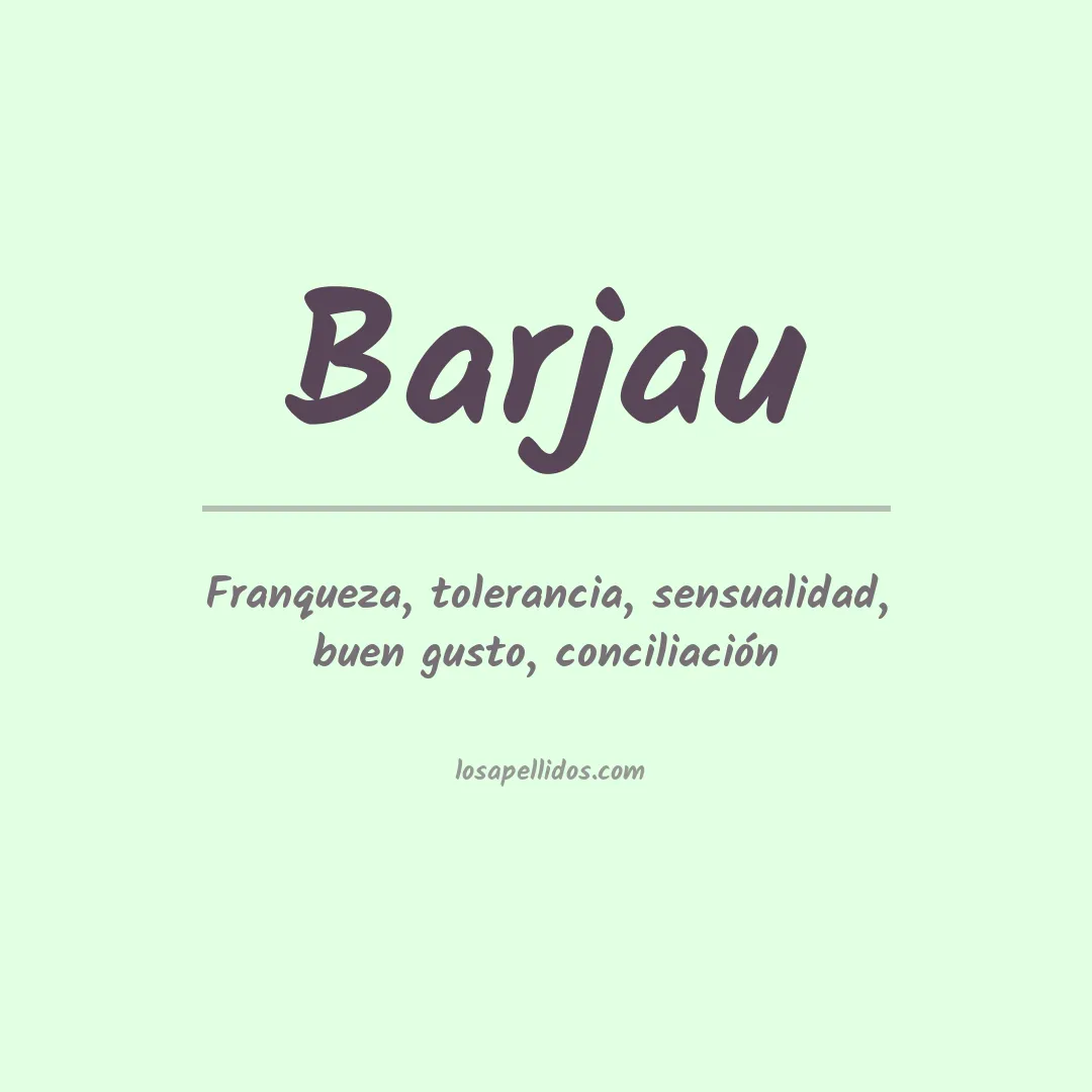 Apellido Barjau