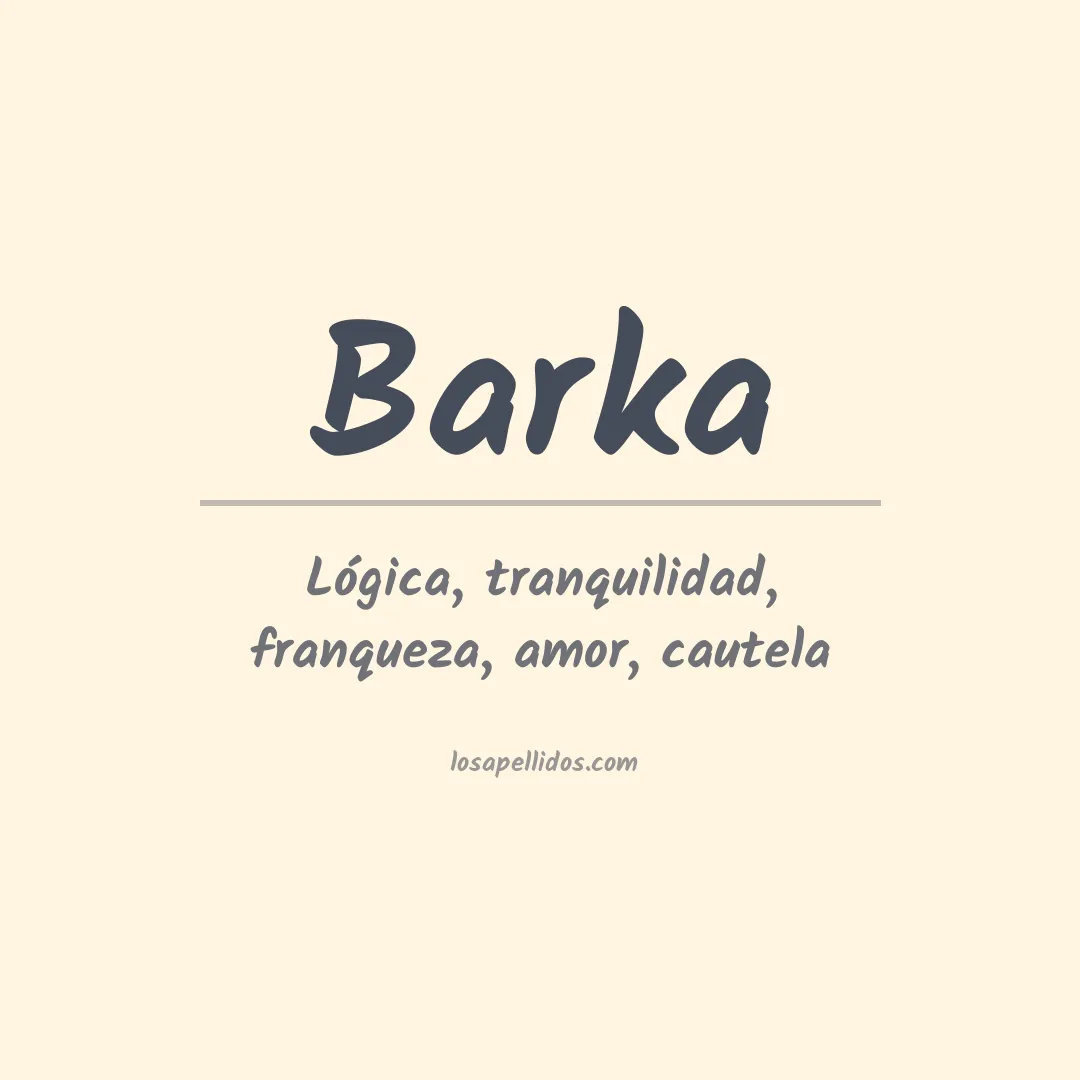 Apellido Barka