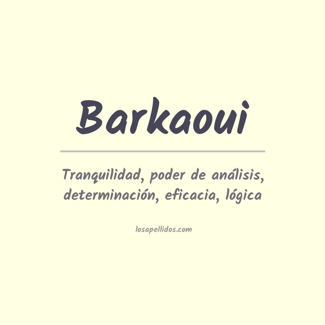 Apellido Barkaoui