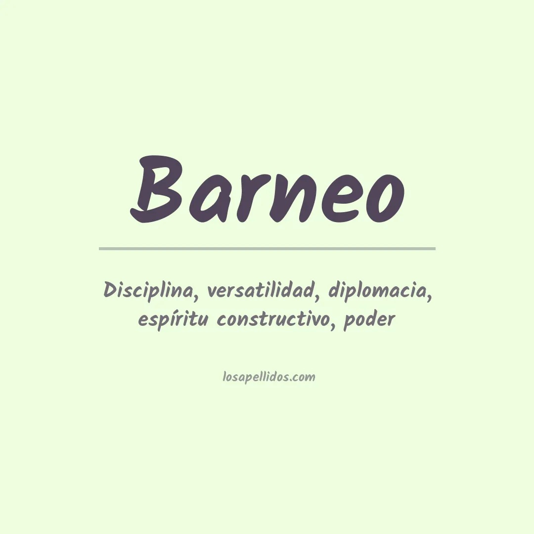 Significado del Apellido Barneo