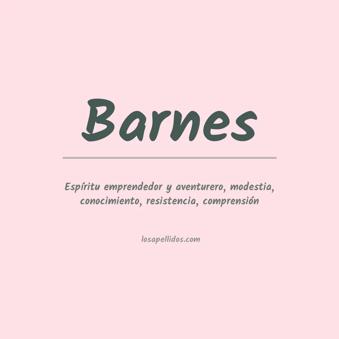 Apellido Barnes