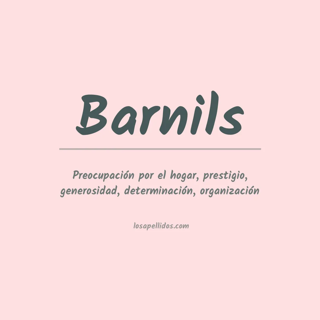 Apellido Barnils