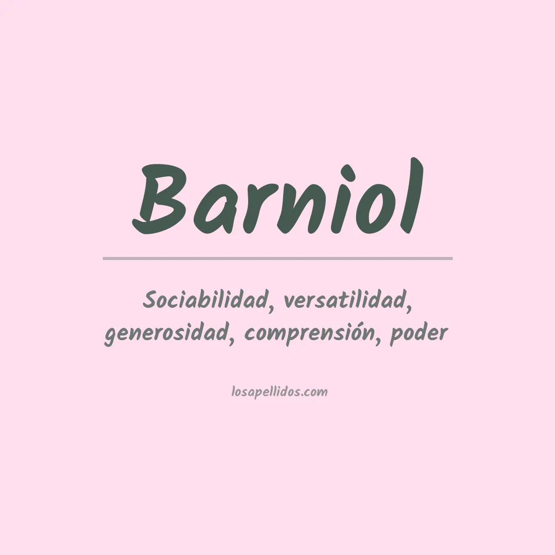Apellido Barniol