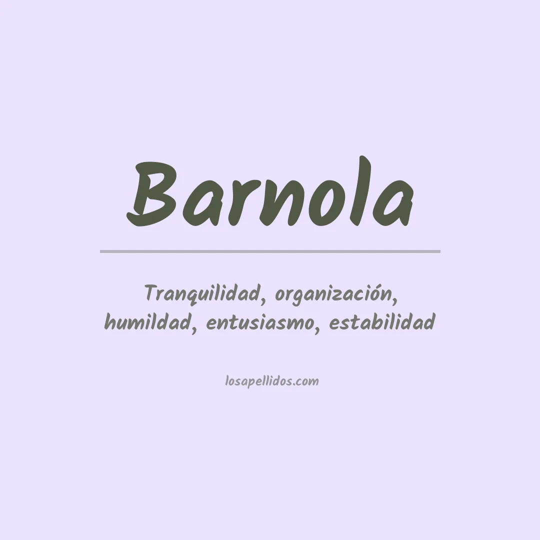 Apellido Barnola