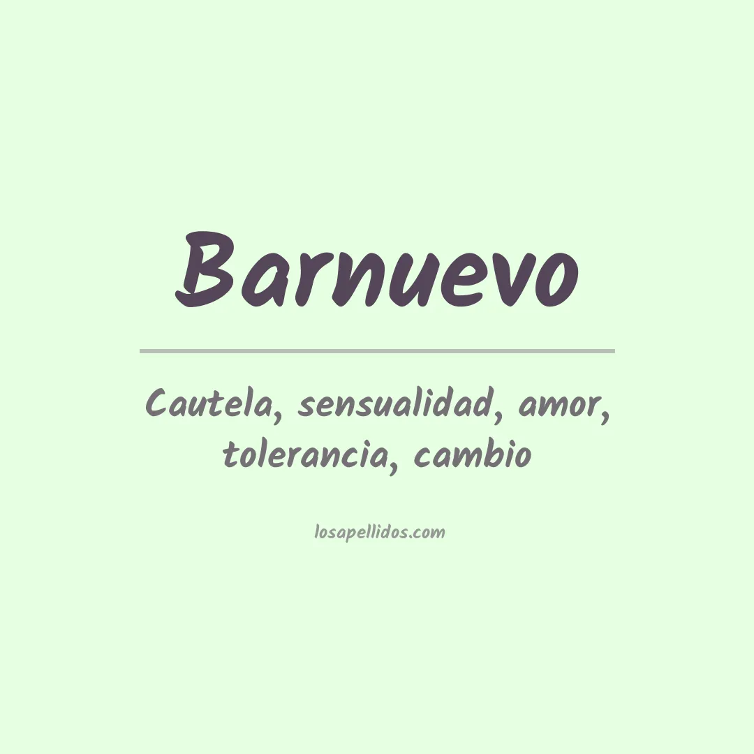 Apellido Barnuevo