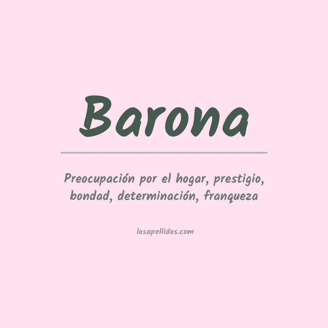 Apellido Barona