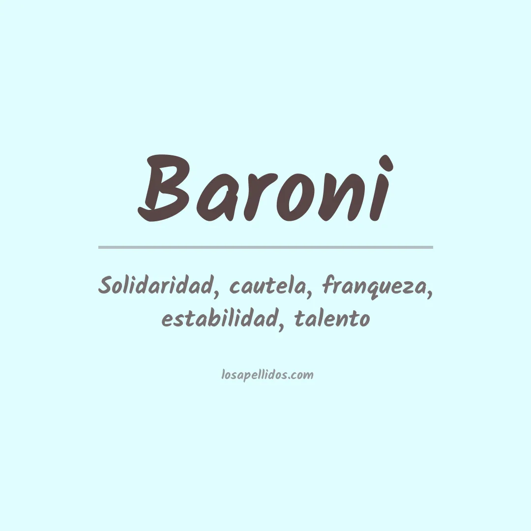 Apellido Baroni