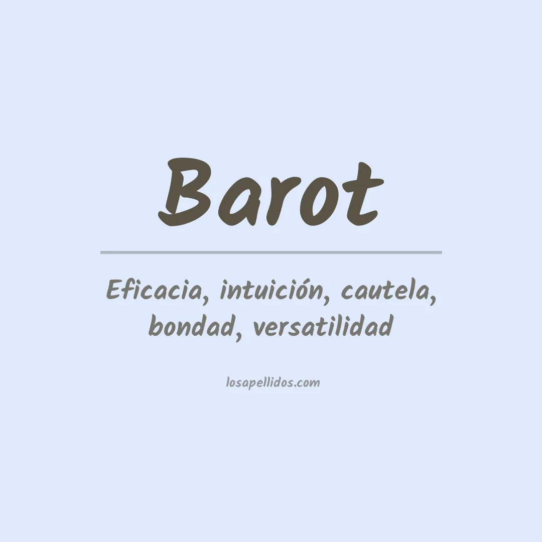 Apellido Barot