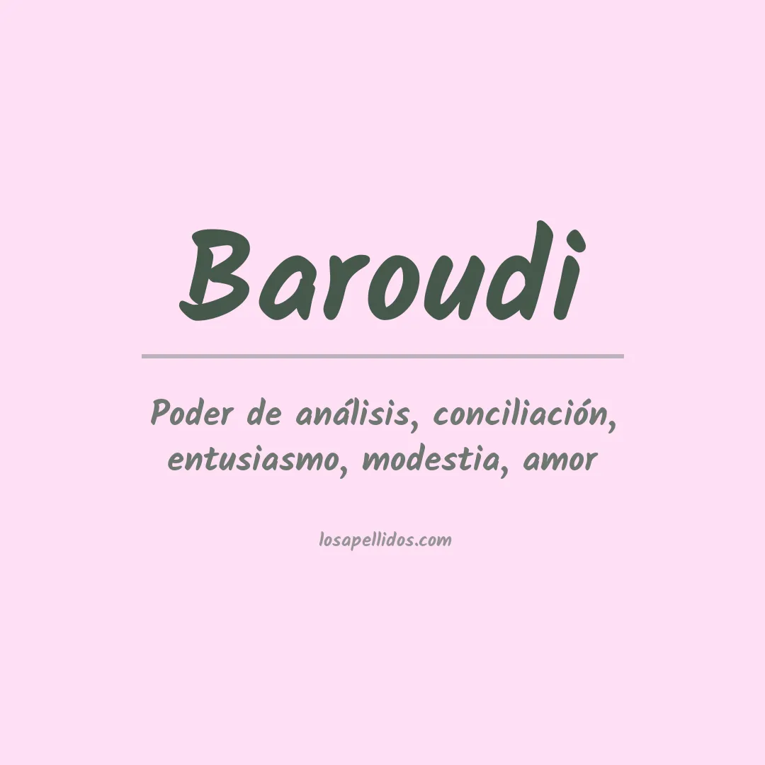 Apellido Baroudi