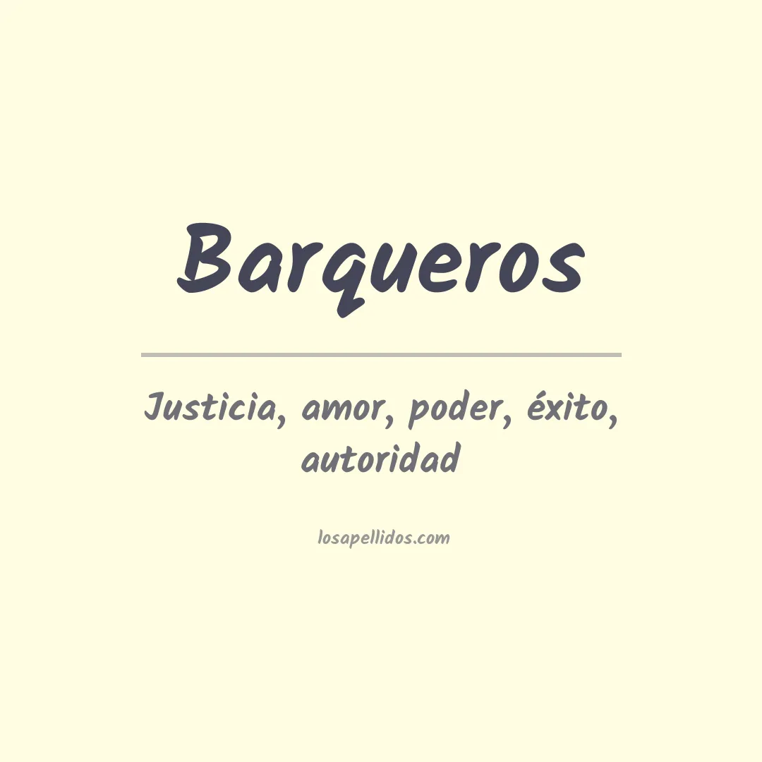 Apellido Barqueros