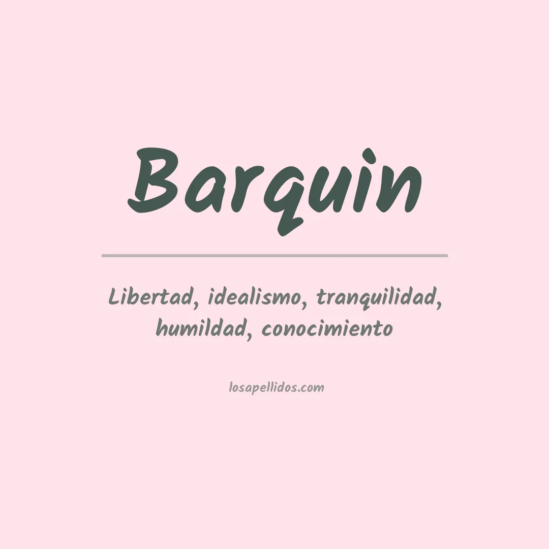 Apellido Barquin