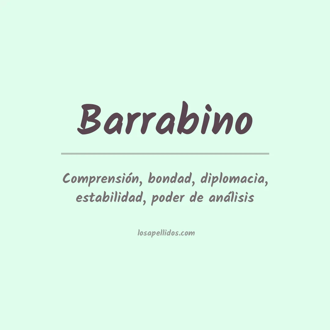 Apellido Barrabino