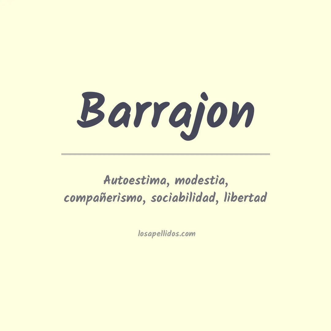 Apellido Barrajon