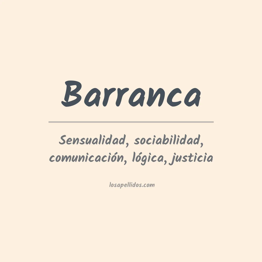 Apellido Barranca