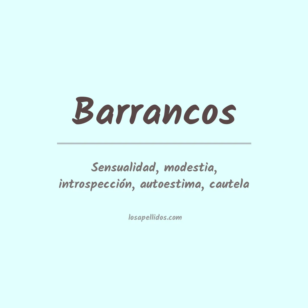 Apellido Barrancos