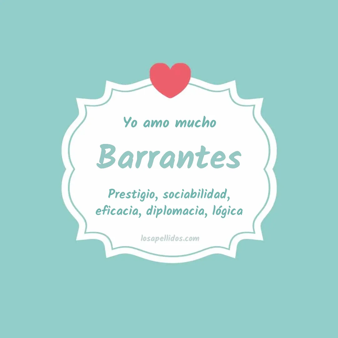 Yo amo mucho Barrantes