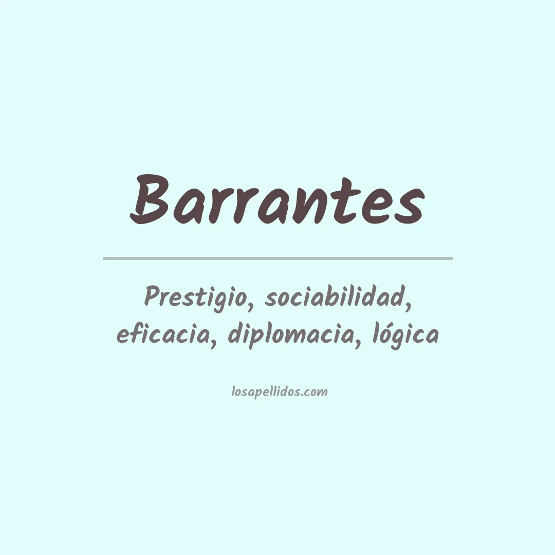 Apellido Barrantes