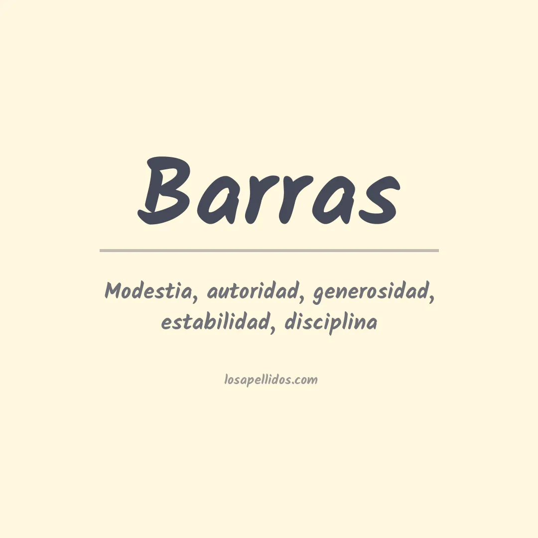 Apellido Barras