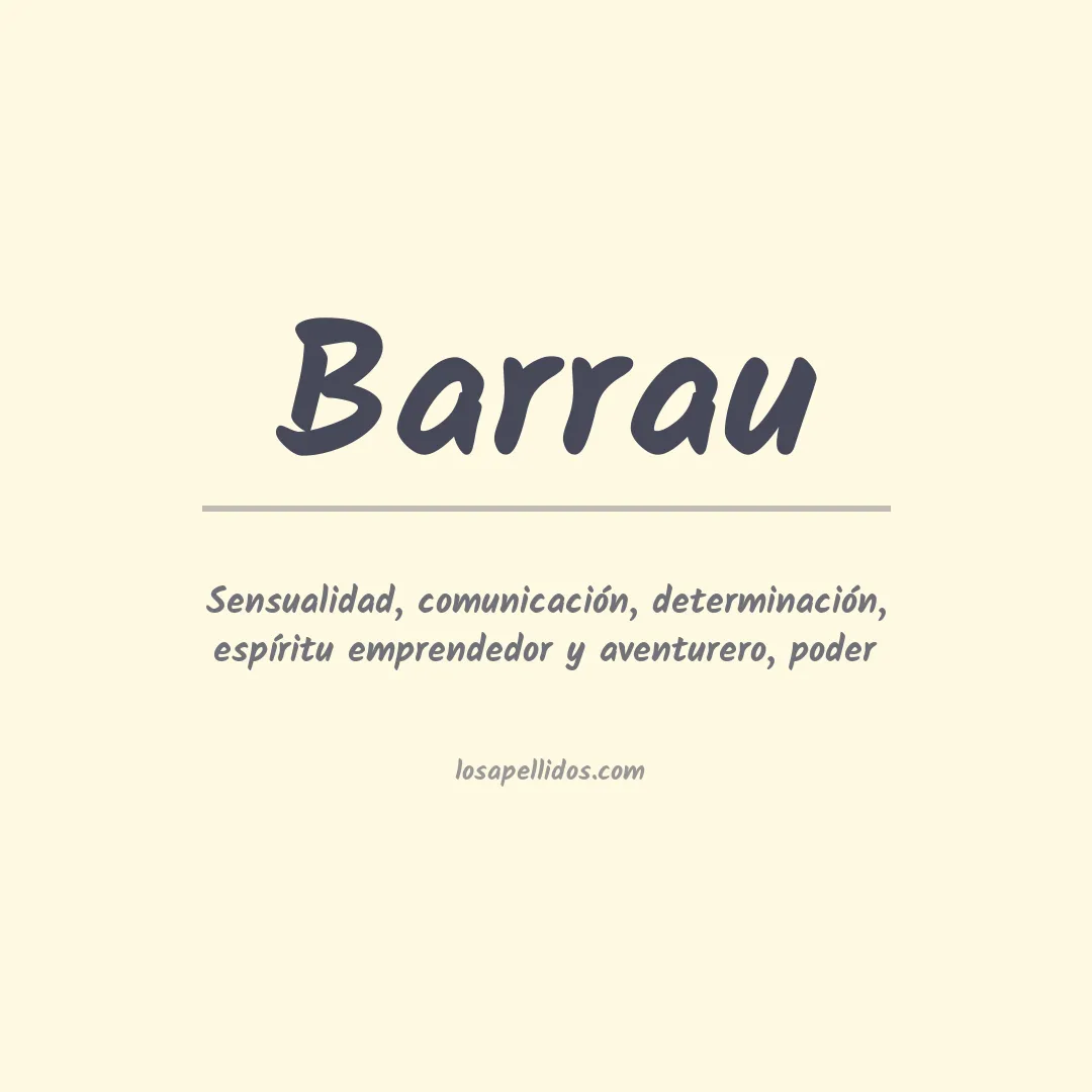 Apellido Barrau