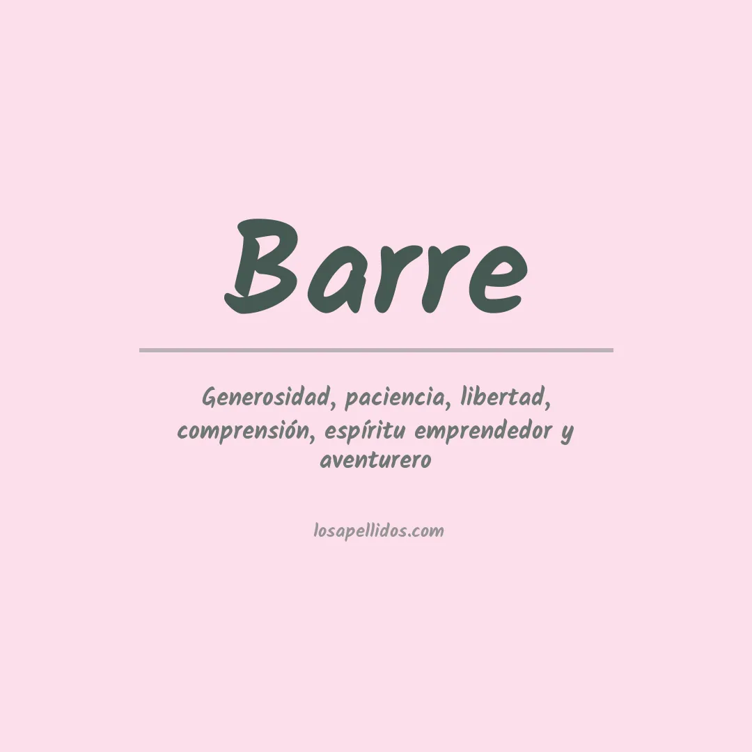 Apellido Barre