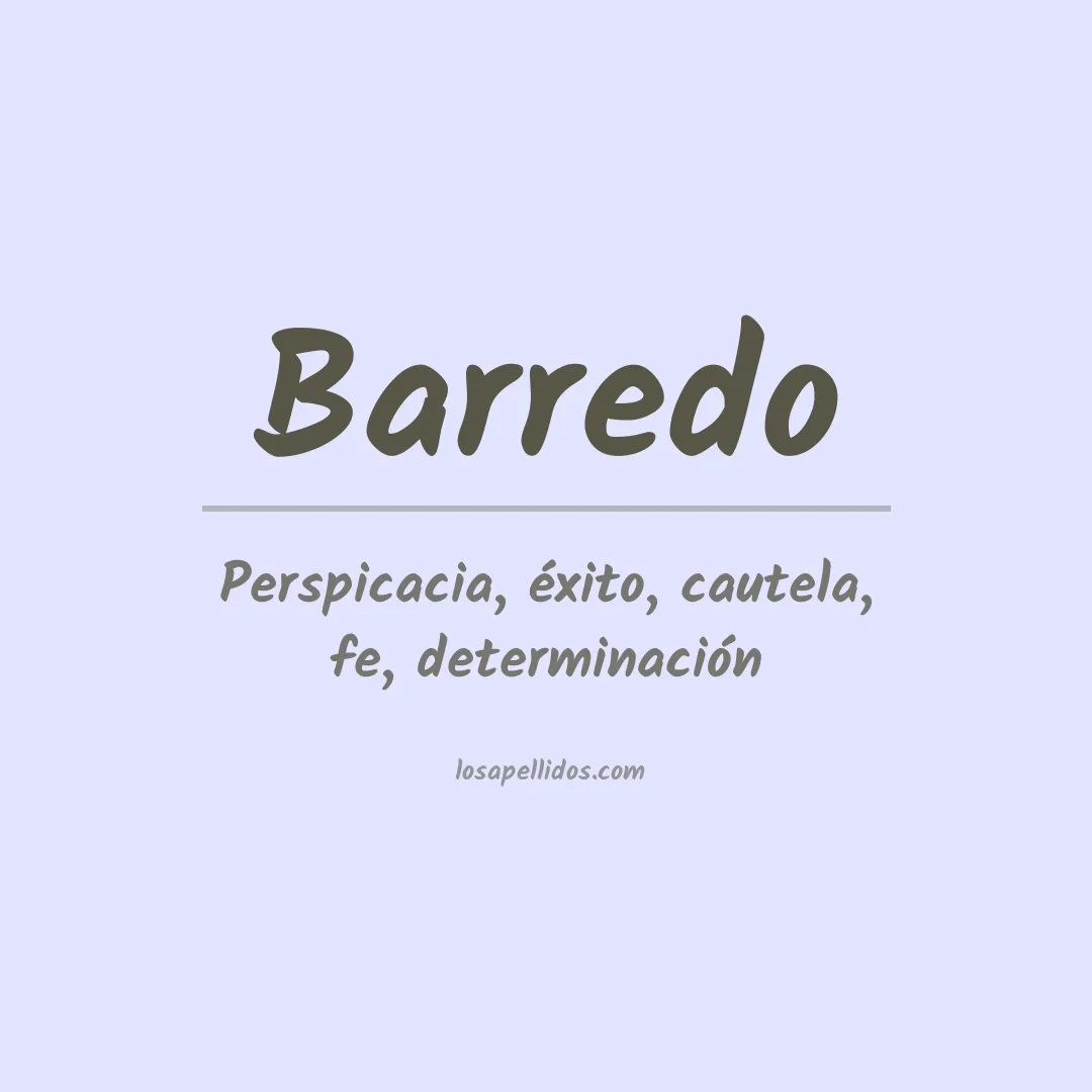 Apellido Barredo