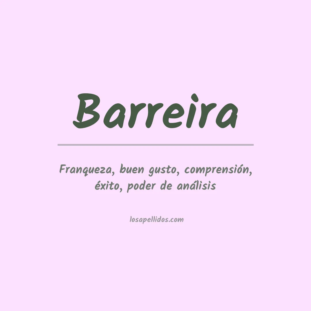 Apellido Barreira