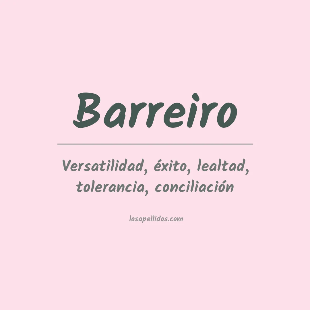 Apellido Barreiro