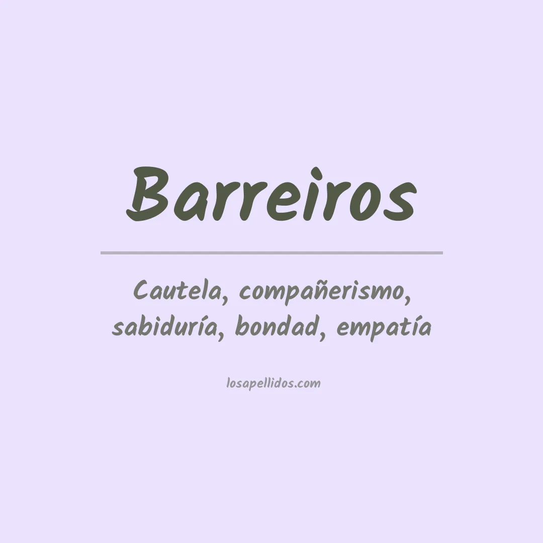 Apellido Barreiros