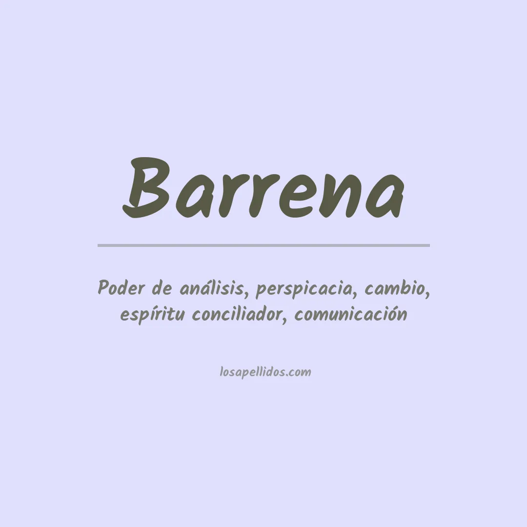 Apellido Barrena