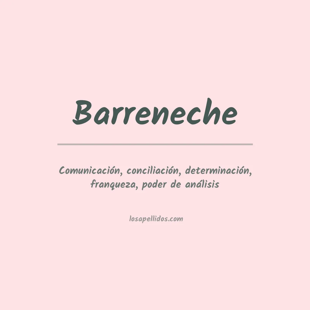 Apellido Barreneche