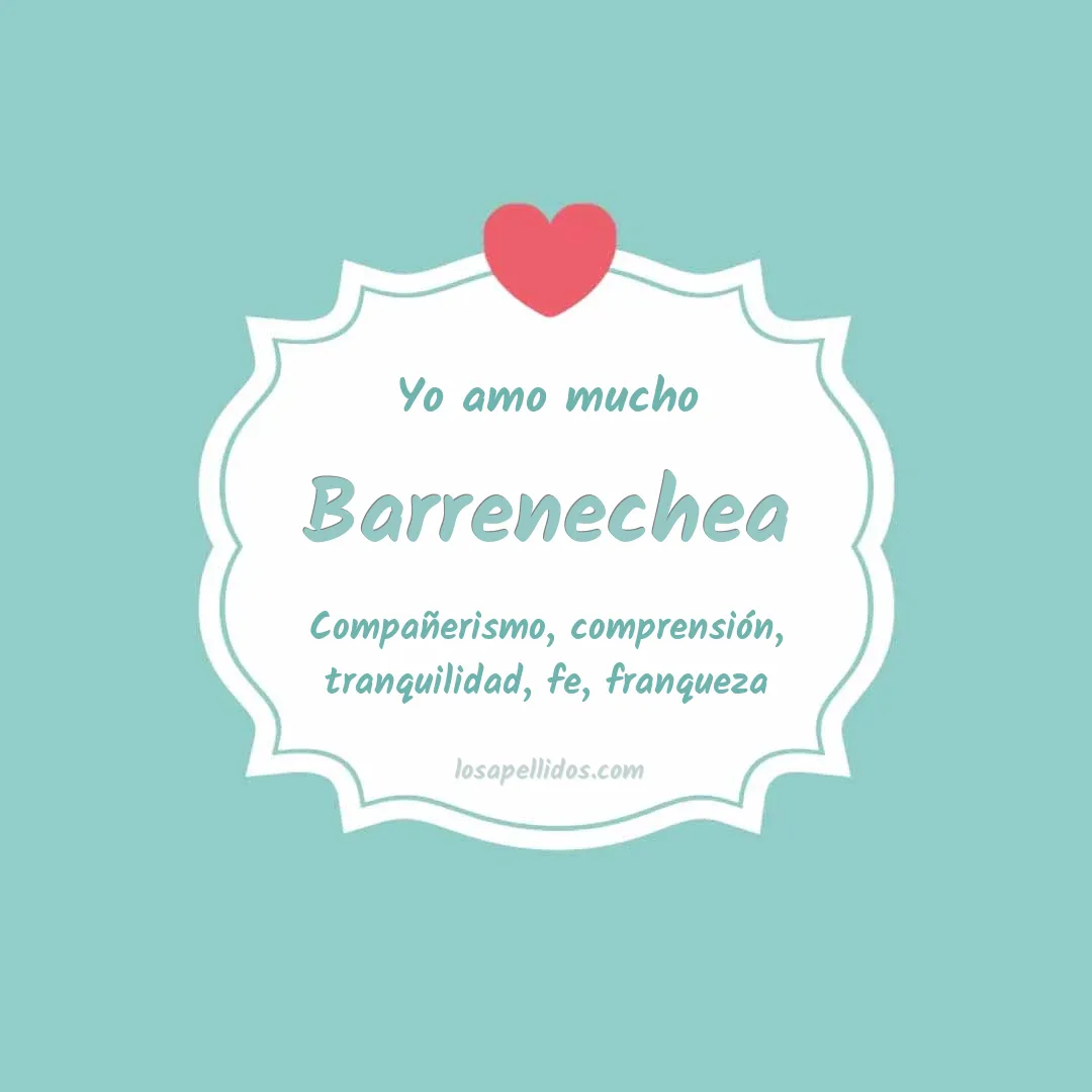 Yo amo mucho Barrenechea