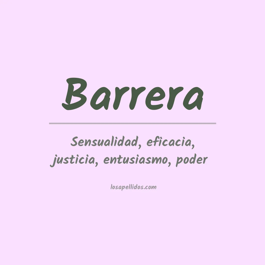 Apellido Barrera