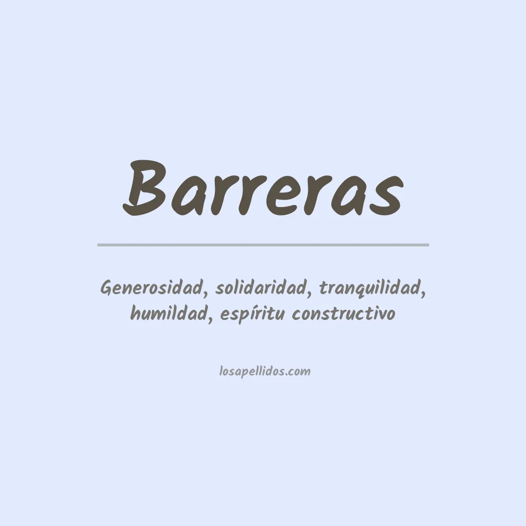 Apellido Barreras