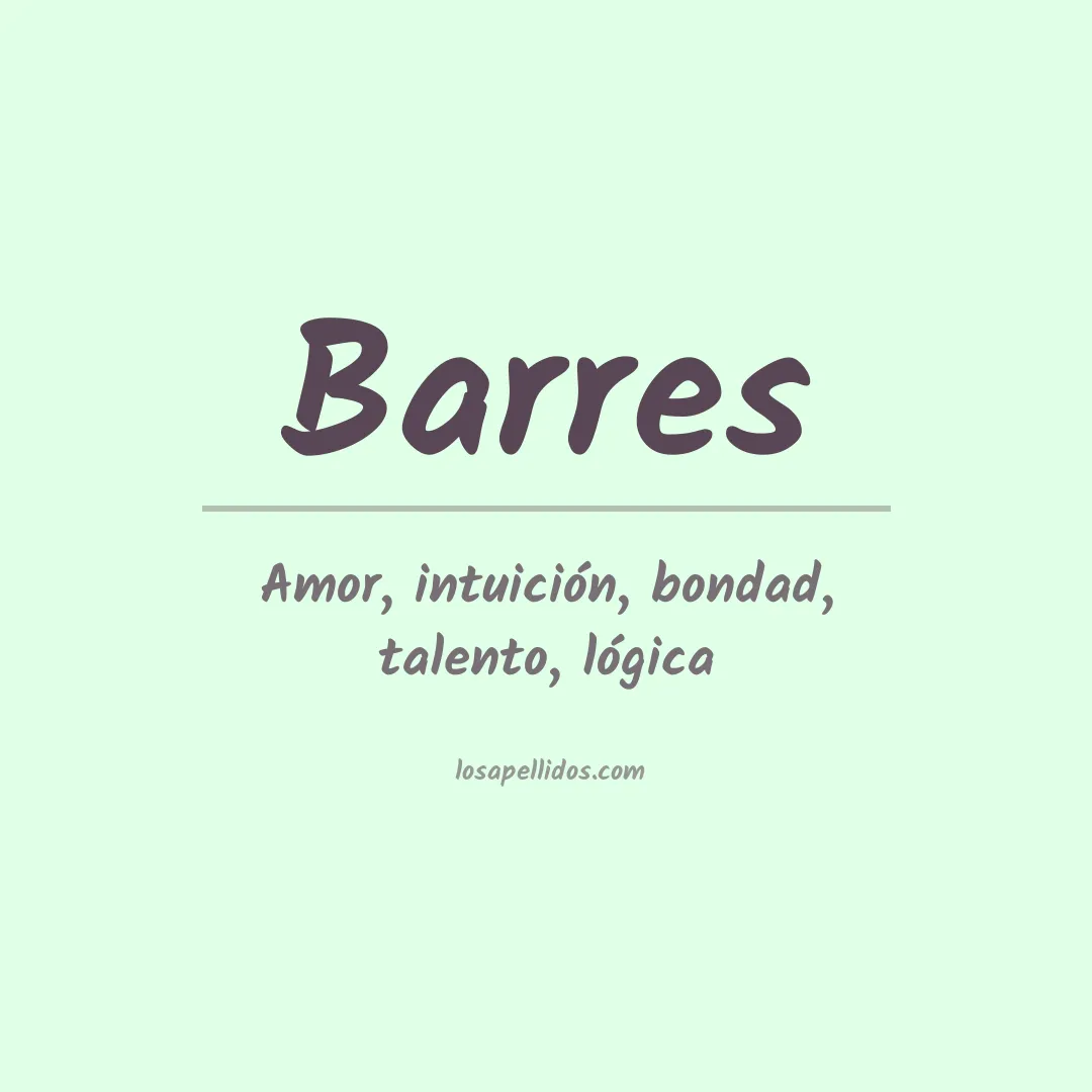 Apellido Barres
