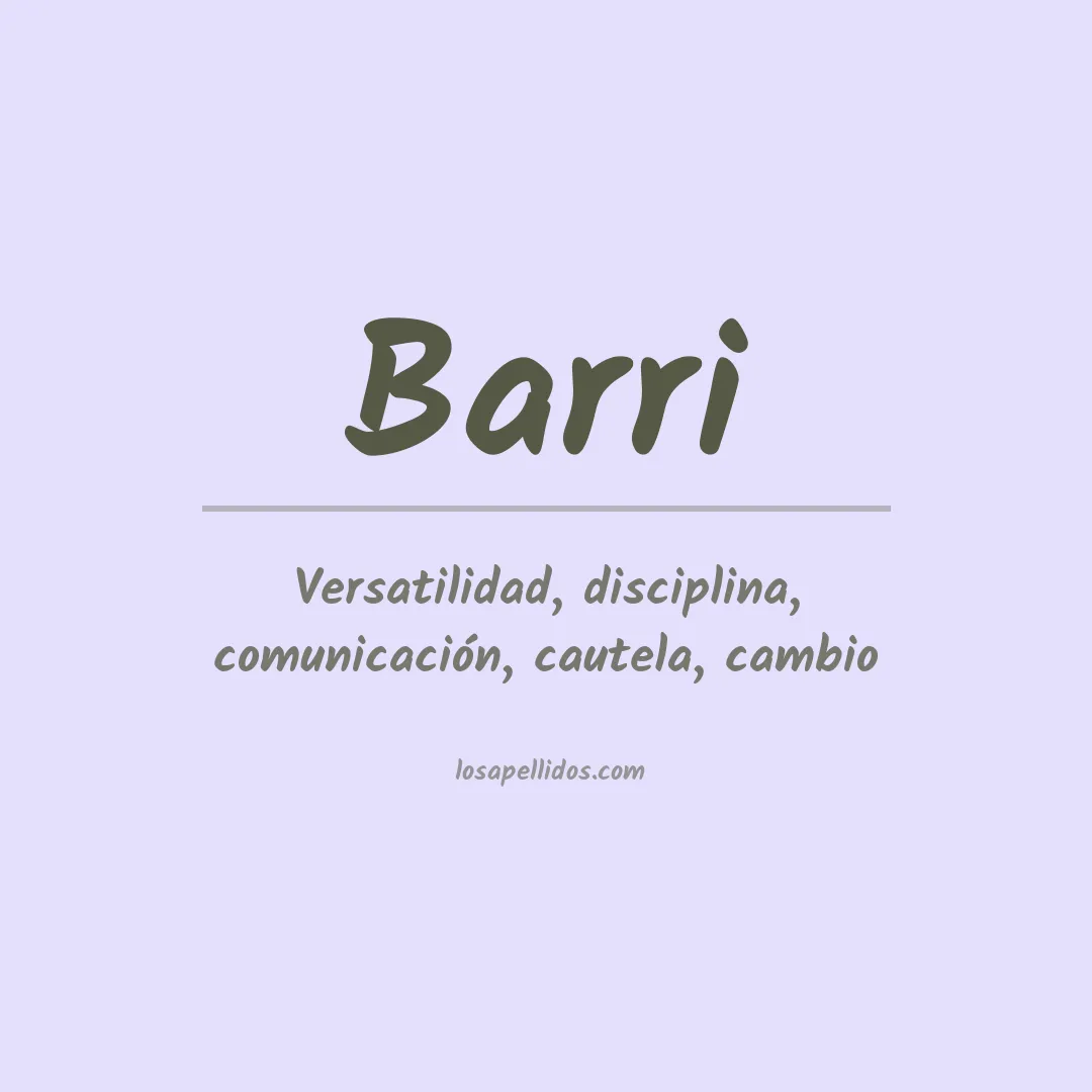 Apellido Barri
