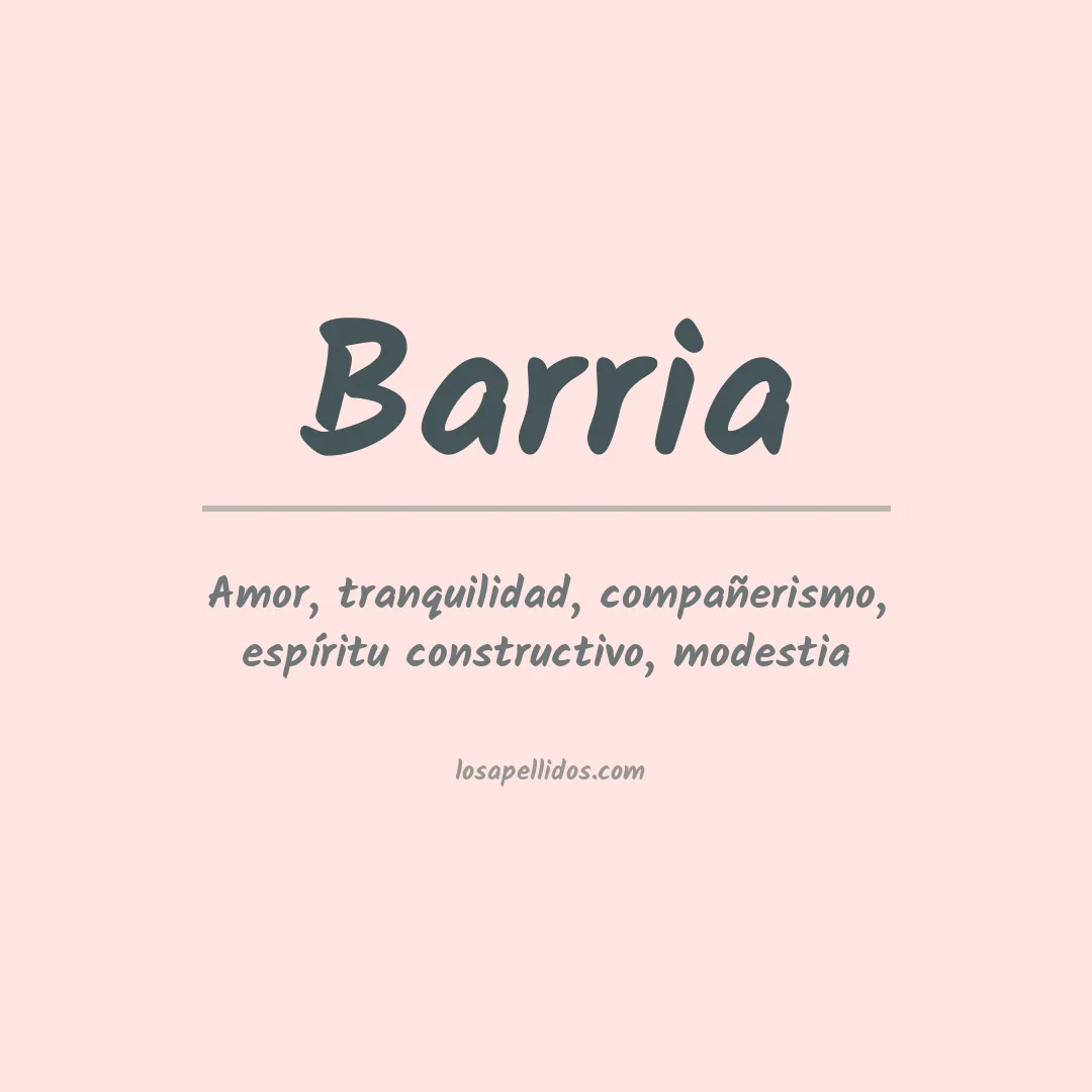 Apellido Barria