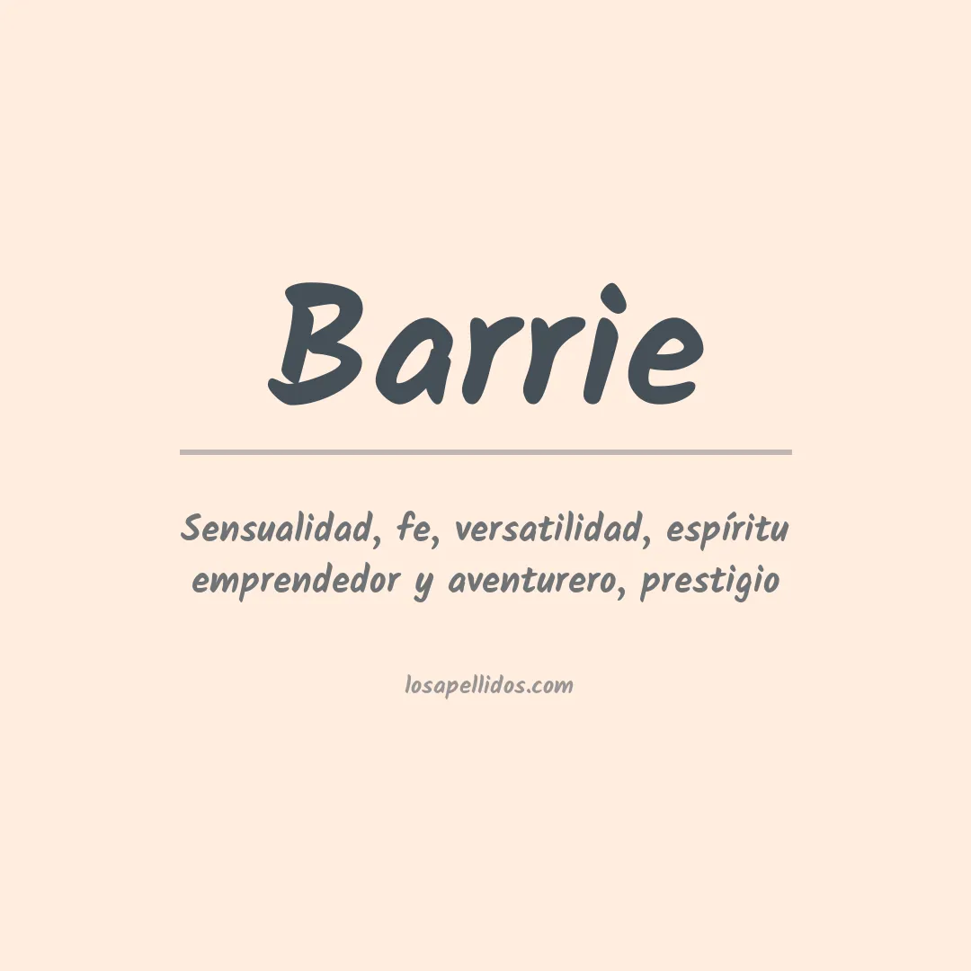 Apellido Barrie