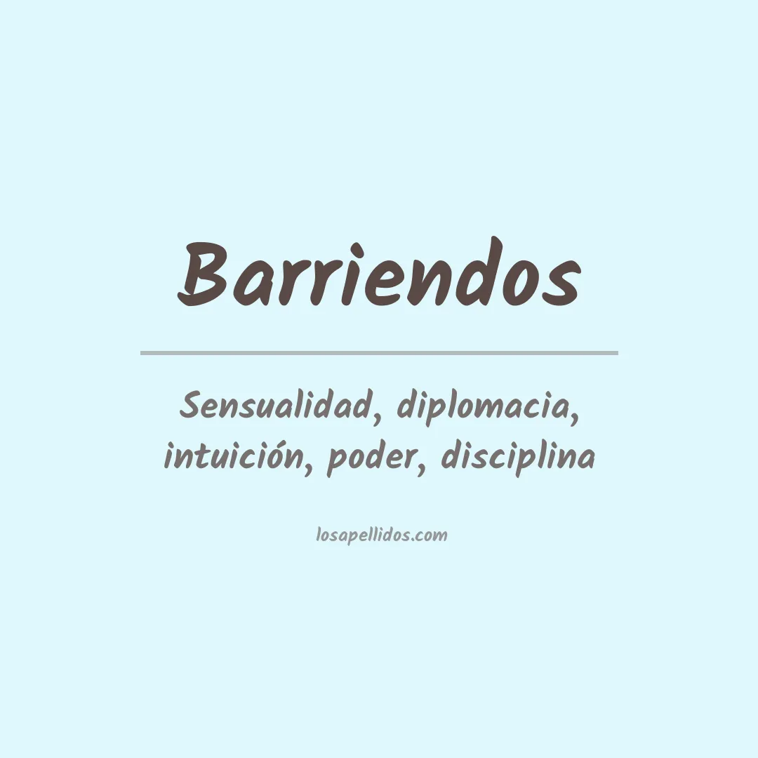 Apellido Barriendos